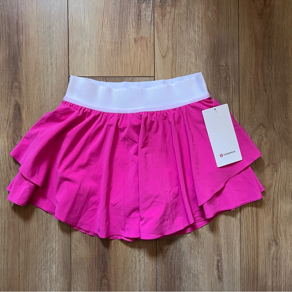 🌷 NWT Lululemon Court Rival High Rise Skirt Sonic Pink skort Tennis Skirt 🌷